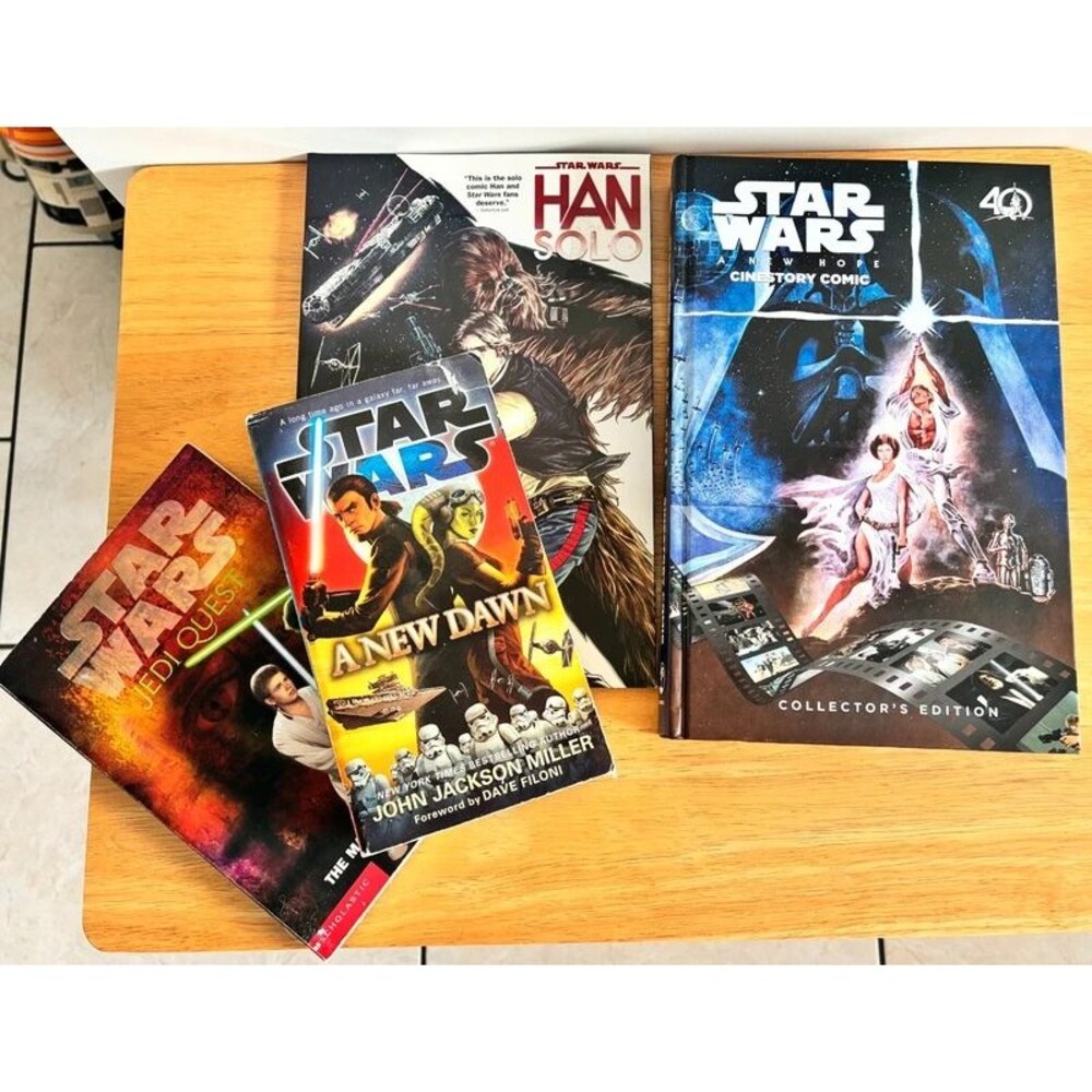Star Wars Book Lot of 4 Han Solo New Hope Jedi Quest